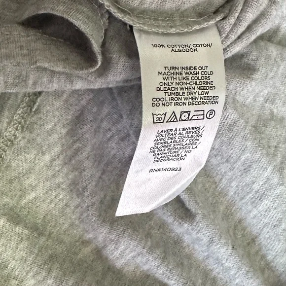 LOFT Heather Gray Tee with Vibrant Red Bow - Picture 6 of 6